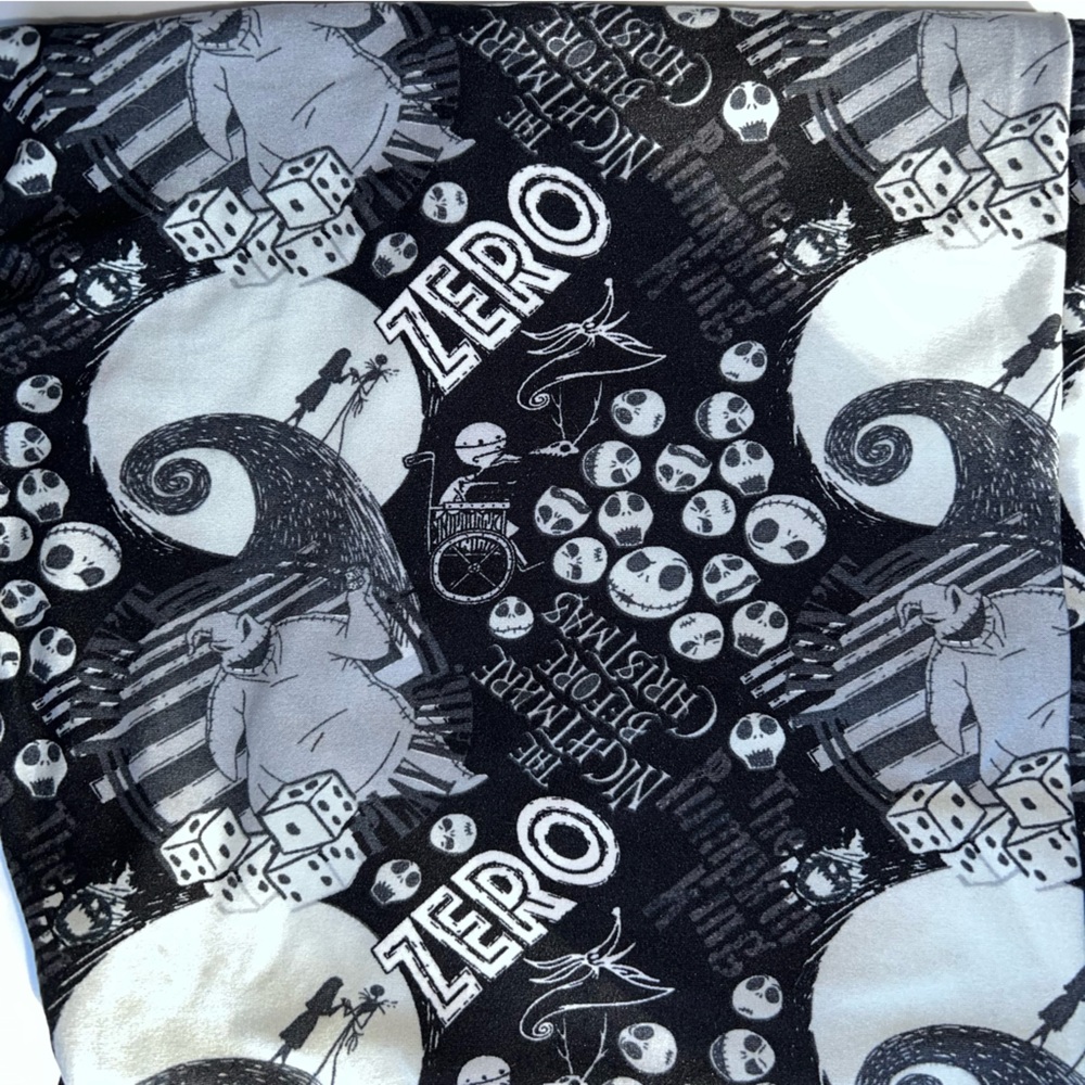 NWOT RARE Nightmare Before Christmas TC2 Leggings Jack Oogie Boogie Zero Disney